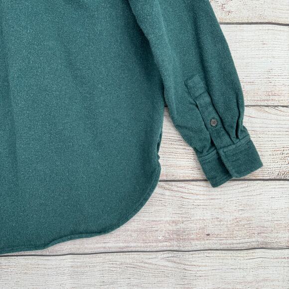 Madewell Flannel Oversized Ex-Boyfriend Swing Shirt Womens Small Green - Picture 13 of 13